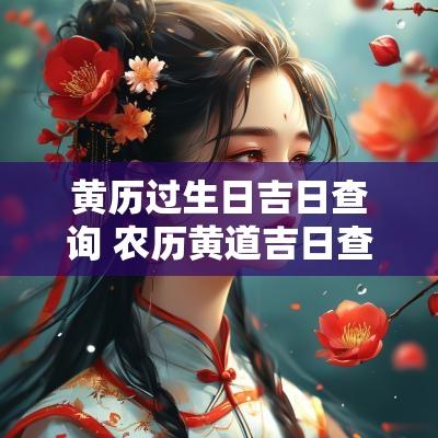 黄历过生日吉日查询 农历黄道吉日查询