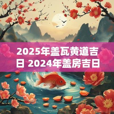 2025年盖瓦黄道吉日 2025年盖房吉日一览表