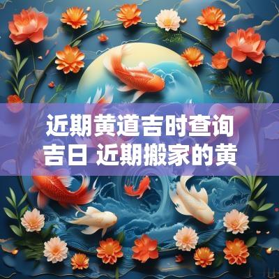 近期黄道吉时查询吉日 近期搬家的黄道吉日吉时是几点