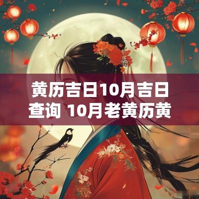 黄历吉日10月吉日查询 10月老黄历黄道吉日查询
