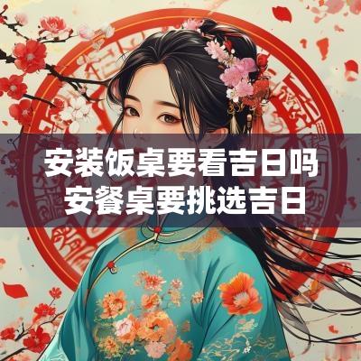 安装饭桌要看吉日吗 安餐桌要挑选吉日吗