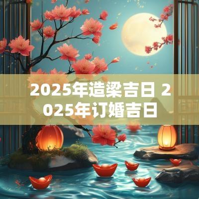 2025年造梁吉日 2025年订婚吉日