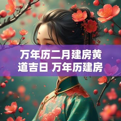 万年历二月建房黄道吉日 万年历建房黄道吉日