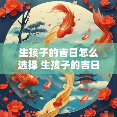 生孩子的吉日怎么选择 生孩子的吉日怎么选择好