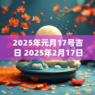 2025年元月17号吉日 2025年2月17日农历是多少