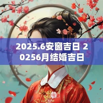 2025.6安窗吉日 20256月结婚吉日