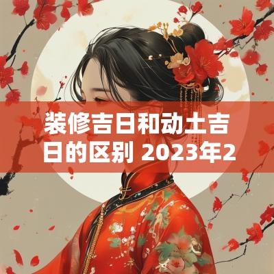 装修吉日和动土吉日的区别 2025年2月装修动土黄道吉日一览表