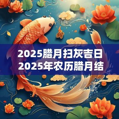 2025腊月扫灰吉日 2025年农历腊月结婚吉日