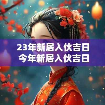 23年新居入伙吉日 今年新居入伙吉日