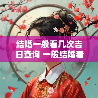 结婚一般看几次吉日查询 一般结婚看日子需要多少时间