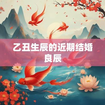 乙丑生辰的近期结婚良辰