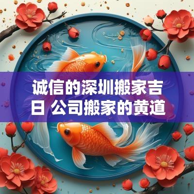 诚信的深圳搬家吉日 公司搬家的黄道吉日