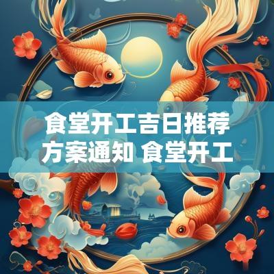 食堂开工吉日推荐方案通知 食堂开工通知