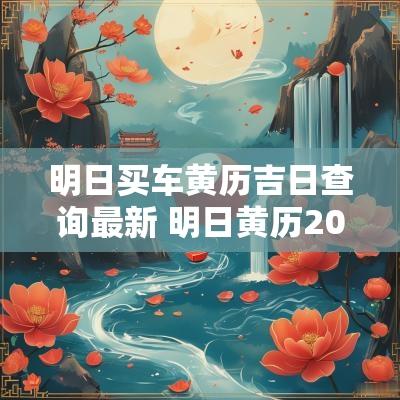 明日买车黄历吉日查询最新 明日黄历2025黄道吉日查询