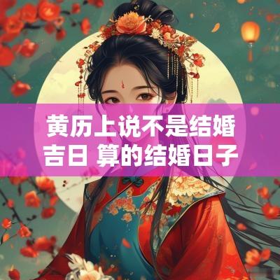 黄历上说不是结婚吉日 算的结婚日子黄历显示不宜结婚