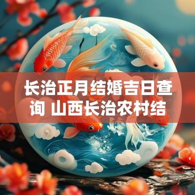长治正月结婚吉日查询 山西长治农村结婚程序