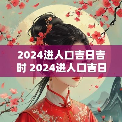 2025进人口吉日吉时 2025进人口吉日