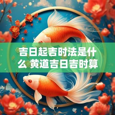 吉日起吉时法是什么 黄道吉日吉时算法