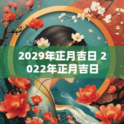2029年正月吉日 2025年正月吉日