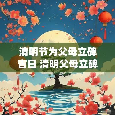 清明节为父母立碑吉日 清明父母立碑祭文