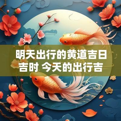 明天出行的黄道吉日吉时 今天的出行吉日吉时