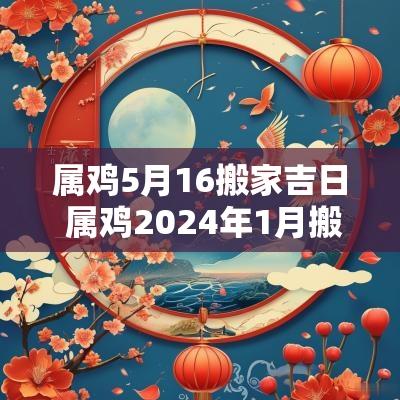 属鸡5月16搬家吉日 属鸡2025年1月搬家吉日