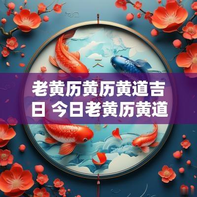 老黄历黄历黄道吉日 今日老黄历黄道吉日查询