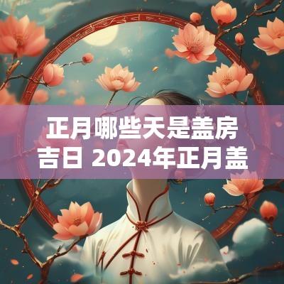 正月哪些天是盖房吉日 2025年正月盖房黄道吉日