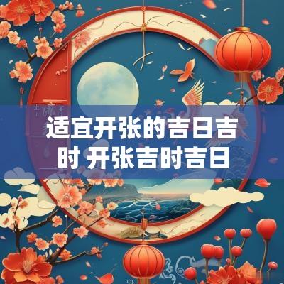 适宜开张的吉日吉时 开张吉时吉日