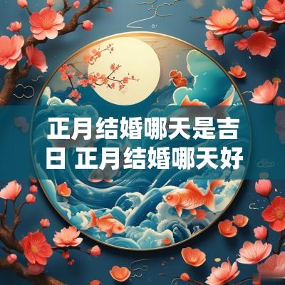 正月结婚哪天是吉日 正月结婚哪天好