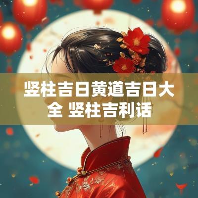 竖柱吉日黄道吉日大全 竖柱吉利话