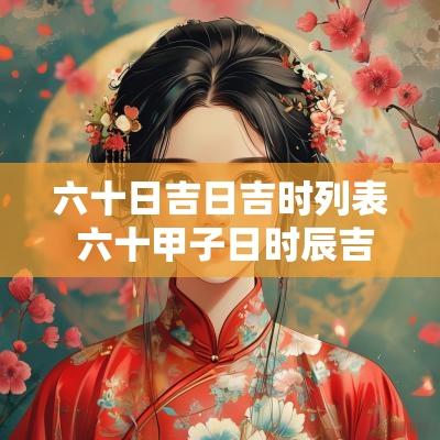 六十日吉日吉时列表 六十甲子日时辰吉凶表