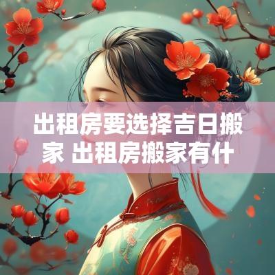 出租房要选择吉日搬家 出租房搬家有什么讲究和准备的