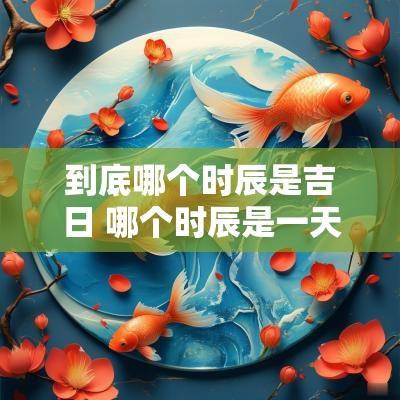 到底哪个时辰是吉日 哪个时辰是一天的开始
