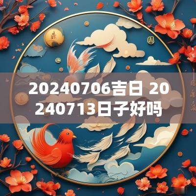 20250706吉日 20250713日子好吗 20250706吉日 20250713日子好吗