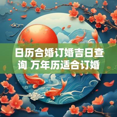 日历合婚订婚吉日查询 万年历适合订婚的日子