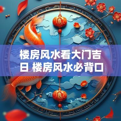 楼房风水看大门吉日 楼房风水必背口诀大全