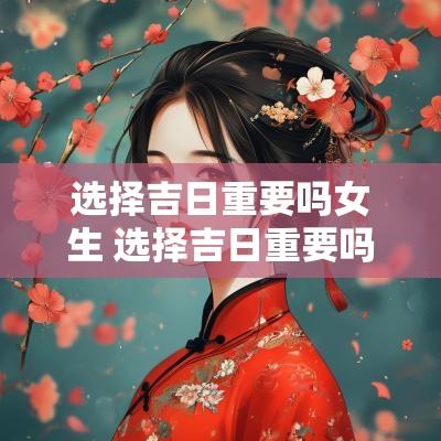 选择吉日重要吗女生 选择吉日重要吗女生怎么说