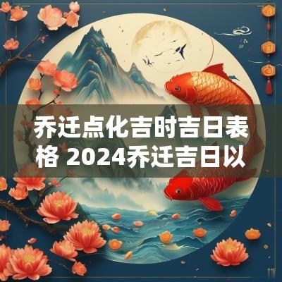 乔迁点化吉时吉日表格 2025乔迁吉日以及时间