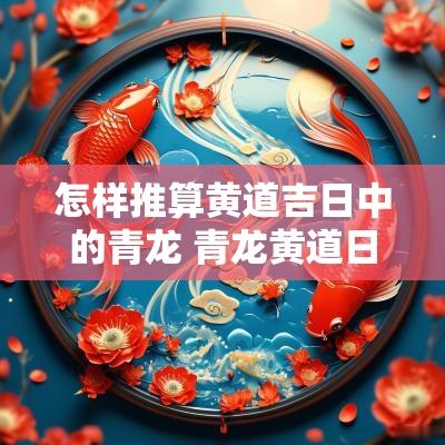 怎样推算黄道吉日中的青龙 青龙黄道日怎么算日子