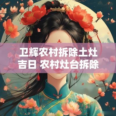 卫辉农村拆除土灶吉日 农村灶台拆除改造