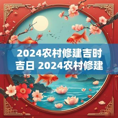 2025农村修建吉时吉日 2025农村修建吉时吉日有哪些