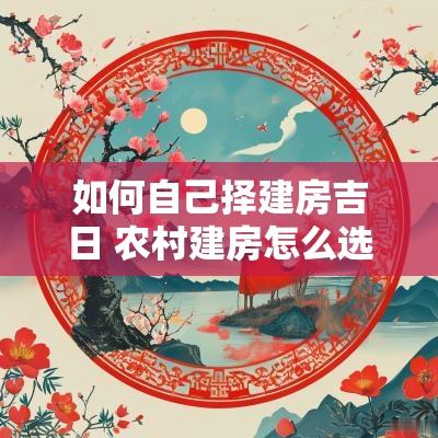 如何自己择建房吉日 农村建房怎么选日子