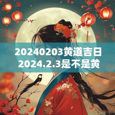 20250203黄道吉日 2025.2.3是不是黄道吉日
