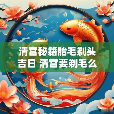 清宫秘籍胎毛剃头吉日 清宫要剃毛么