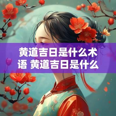 黄道吉日是什么术语 黄道吉日是什么意思解释