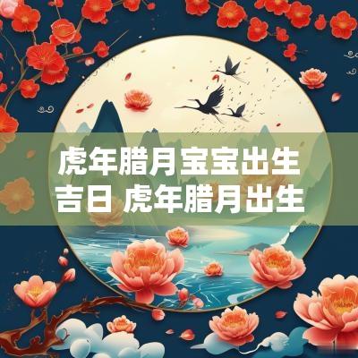 蛇年腊月宝宝出生吉日 蛇年腊月出生的人命运