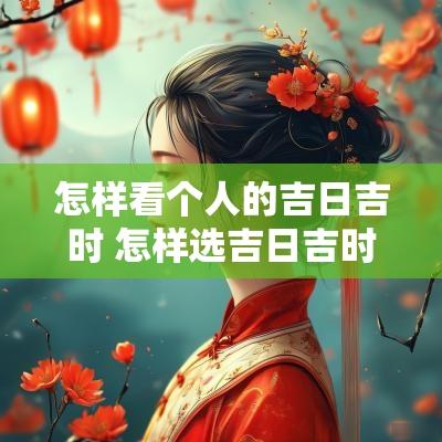 怎样看个人的吉日吉时 怎样选吉日吉时好入宅