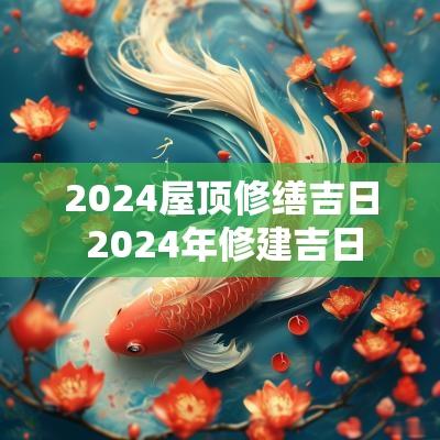 2025屋顶修缮吉日 2025年修建吉日