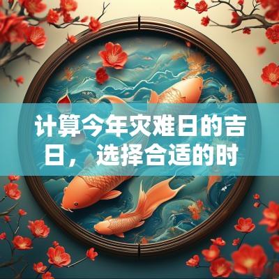计算今年灾难日的吉日， 选择合适的时间来避免不幸